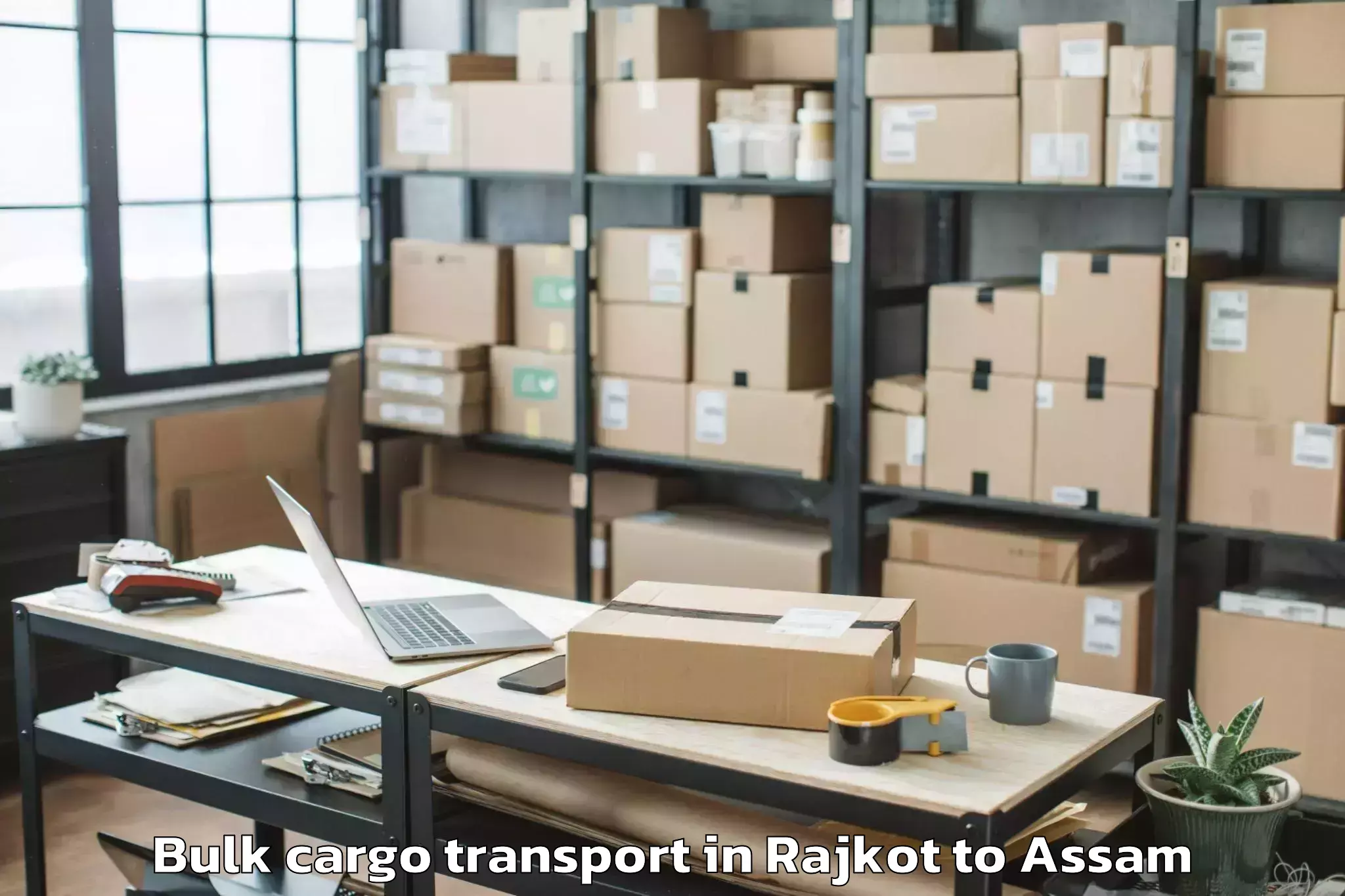 Book Rajkot to Darangamela Bulk Cargo Transport Online